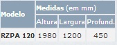 Armrio de Ao RZPA 120